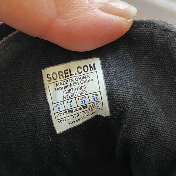 Sorel Brown Emelie Conquest Waterproof Leather Lace Up Combat Boots Size 5 - Picture 3 of 11